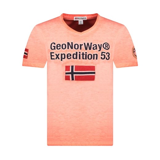 Geographical Norway Koszulka &quot;Jimdo&quot; w kolorze pomarańczowym ze sklepu Limango Polska w kategorii T-shirty męskie - zdjęcie 183675720