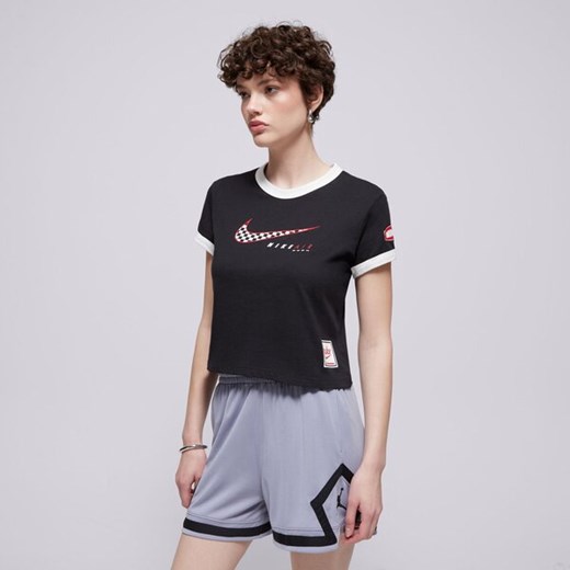 NIKE T-SHIRT W NSW CLUB SS TEE MOTO RGR ze sklepu Sizeer w kategorii Bluzki damskie - zdjęcie 183675791
