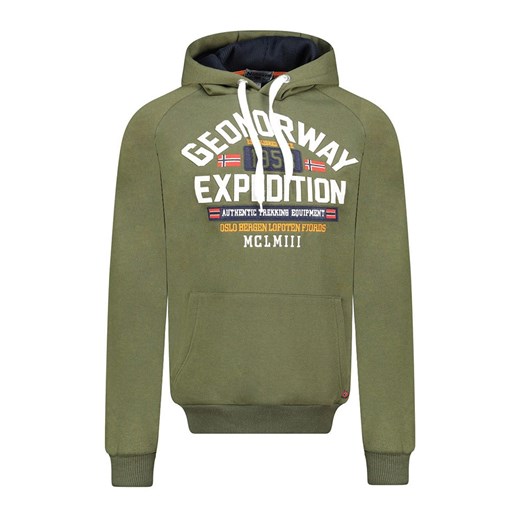 Geographical Norway Bluza &quot;Germanito&quot; w kolorze khaki ze sklepu Limango Polska w kategorii Bluzy męskie - zdjęcie 183676223