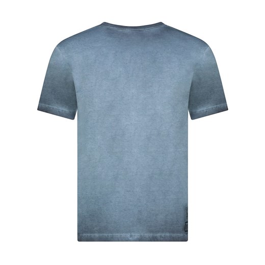 T-shirt męski Geographical Norway z napisami z krótkimi rękawami