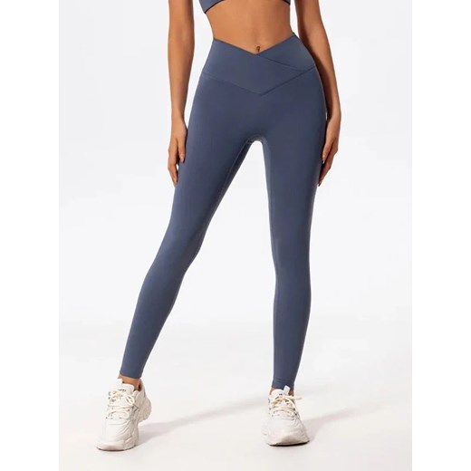 Legginsy sportowe - Niebieski / S ze sklepu Valetta.pl w kategorii Spodnie damskie - zdjęcie 183677093