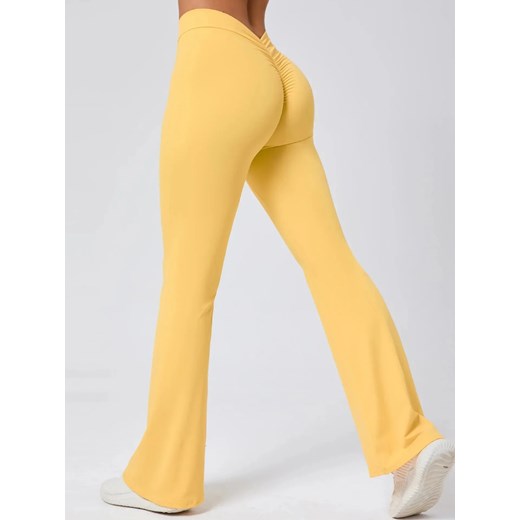 Legginsy sportowe - Żółty / S ze sklepu Valetta.pl w kategorii Spodnie damskie - zdjęcie 183677143