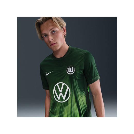 Męska koszulka piłkarska z krótkim rękawem Nike Dri-FIT Vfl Wolfsburg Stadium 2025/2026 (wersja domowa) – replika - Zieleń ze sklepu Nike poland w kategorii T-shirty męskie - zdjęcie 183677423