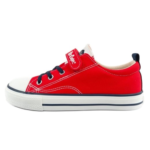 Trampki dziecięce czerwone Lee Cooper wiązane