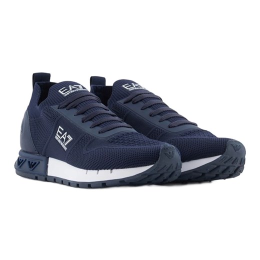 Buty EA7 Emporio Armani Legacy Knit X8X171-XK373-T999 niebieskie ze sklepu ButyModne.pl w kategorii Buty sportowe męskie - zdjęcie 183677660