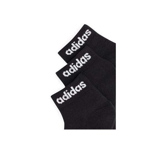 Zestaw 3 par niskich skarpet unisex adidas IC1303 3-PACK Czarny 37_39 eobuwie.pl