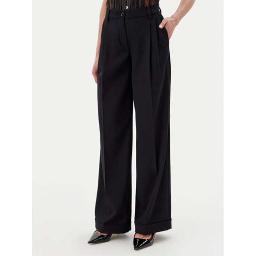 Pinko Spodnie materiałowe Peru' 103701 A1XX Czarny Regular Fit ze sklepu MODIVO w kategorii Spodnie damskie - zdjęcie 183678711