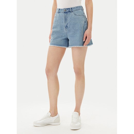 Pieces Szorty jeansowe Tamra 17157412 Niebieski Regular Fit ze sklepu MODIVO w kategorii Szorty - zdjęcie 183678721