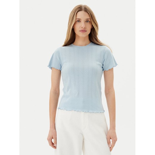 Pieces T-Shirt Fia 17155480 Błękitny Regular Fit ze sklepu MODIVO w kategorii Bluzki damskie - zdjęcie 183678741