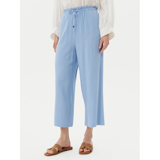 ONLY Spodnie materiałowe Solvi 15338672 Niebieski Cropped Fit ze sklepu MODIVO w kategorii Spodnie damskie - zdjęcie 183678763