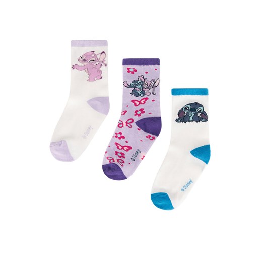Disney Classics Zestaw 3 par wysokich skarpet dziecięcych ACCCS-AW24-301DCLS Disney Classics 31_33 MODIVO