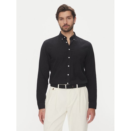 Lindbergh Koszula 30-203344B Czarny Relaxed Fit ze sklepu MODIVO w kategorii Koszule męskie - zdjęcie 183678810
