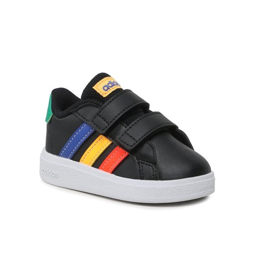 adidas Sneakersy Grand Court Lifestyle Hook and Loop Shoes HP8918 Czarny ze sklepu MODIVO w kategorii Buciki niemowlęce - zdjęcie 183678820