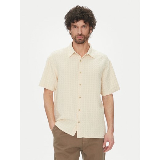 Jack&Jones Koszula Dobby 12277184 Beżowy Relaxed Fit ze sklepu MODIVO w kategorii Koszule męskie - zdjęcie 183678831