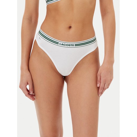 Lacoste Stringi 8F5147 Biały ze sklepu MODIVO w kategorii Majtki damskie - zdjęcie 183678854