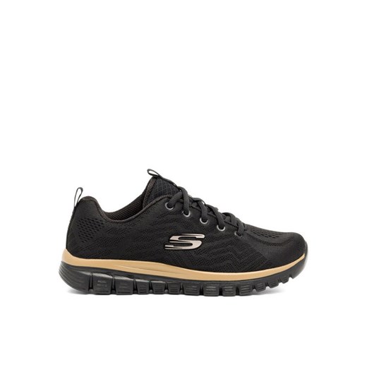 Skechers Sneakersy GRACEFUL - GET CONNECTED 12615 BKRG Czarny ze sklepu MODIVO w kategorii Buty sportowe damskie - zdjęcie 183678863