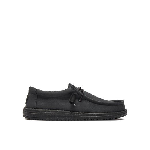 Hey Dude Mokasyny Wally Canvas 4070-060 Czarny ze sklepu MODIVO w kategorii Mokasyny męskie - zdjęcie 183678881