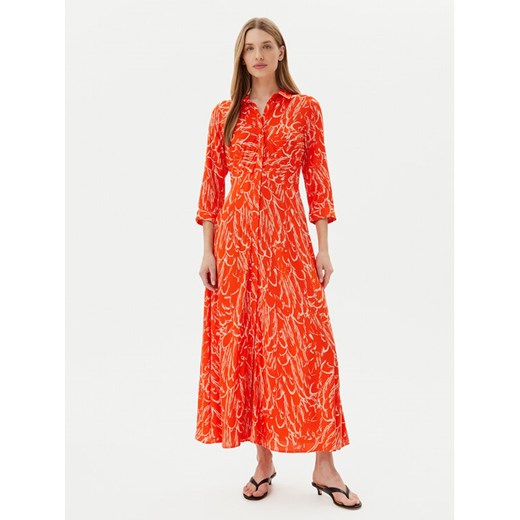 YAS Sukienka koszulowa Savanna 26022663 Pomarańczowy Loose Fit ze sklepu MODIVO w kategorii Sukienki - zdjęcie 183678943