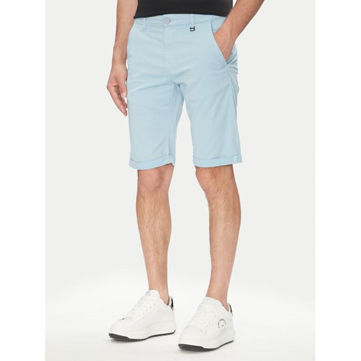 KARL LAGERFELD Szorty materiałowe 265812 552829 Błękitny Regular Fit ze sklepu MODIVO w kategorii Spodenki męskie - zdjęcie 183678961