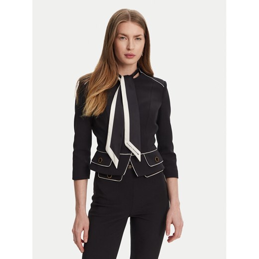 Elisabetta Franchi Marynarka GI-T51-51E2-V560 Czarny Regular Fit ze sklepu MODIVO w kategorii Marynarki damskie - zdjęcie 183678981