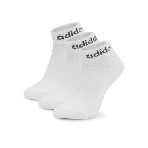 adidas Zestaw 3 par niskich skarpet unisex 3-Pack HT3457 Biały 43_45 MODIVO