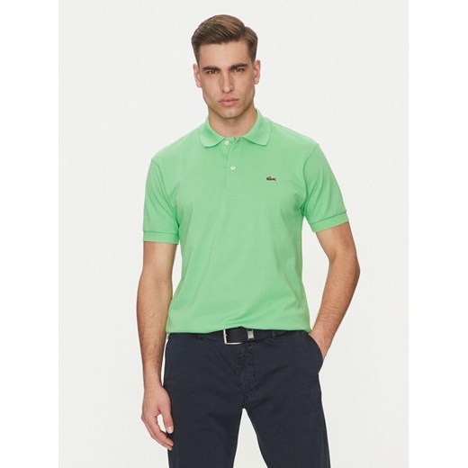 Lacoste Polo L1212 Zielony Regular Fit ze sklepu MODIVO w kategorii T-shirty męskie - zdjęcie 183679110