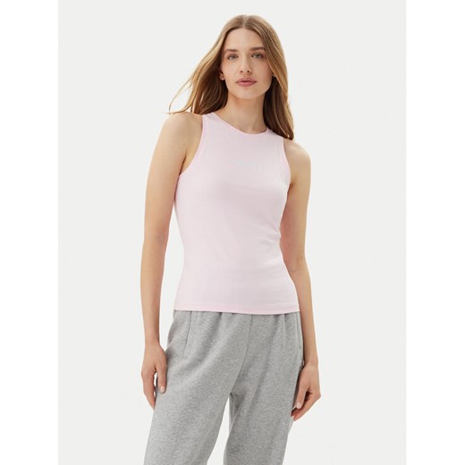 adidas Top Essentials Linear JC5797 Różowy Slim Fit ze sklepu MODIVO w kategorii Bluzki damskie - zdjęcie 183679123