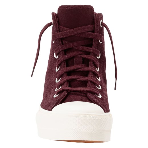 Czerwone trampki damskie Converse z tkaniny