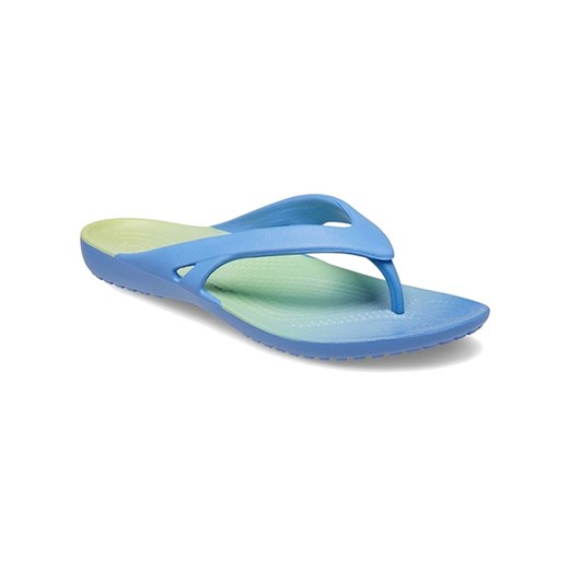 Crocs Japonki &quot;Kadee II&quot; w kolorze błękitno-żółtym ze sklepu Limango Polska w kategorii Klapki damskie - zdjęcie 183683133