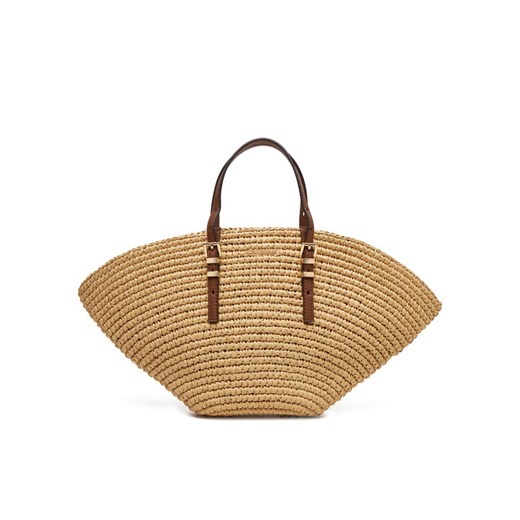 Torebka MICHAEL Michael Kors 30S5G9FT1W Beżowy ze sklepu eobuwie.pl w kategorii Torby letnie - zdjęcie 183683192