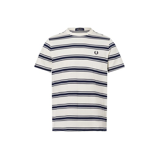 Fred Perry Koszulka męska Mężczyźni Bawełna écru w paski ze sklepu vangraaf w kategorii T-shirty męskie - zdjęcie 183684552