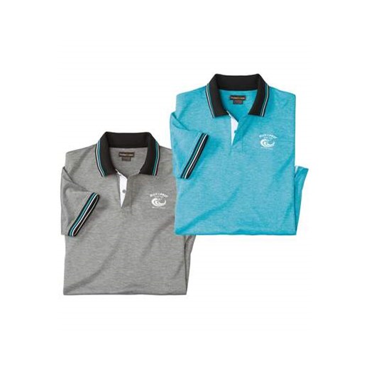 Zestaw 2 polo Sport Outdoor ze sklepu Atlas For Men w kategorii T-shirty męskie - zdjęcie 183684723