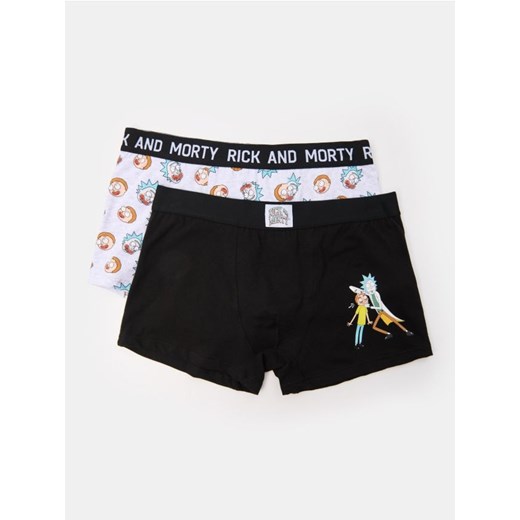 Sinsay - Bokserki Classic 2 pack Rick and Morty - wielobarwny Sinsay XS Sinsay