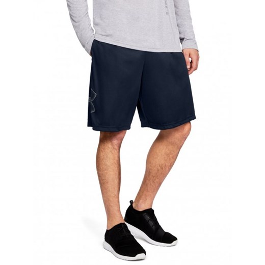 Męskie szorty treningowe UNDER ARMOUR TECH GRAPHIC SHORT - granatowe ze sklepu Sportstylestory.com w kategorii Spodenki męskie - zdjęcie 183686550