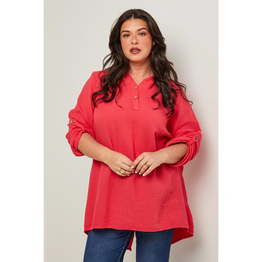 Curvy Lady Tunika w kolorze różowym ze sklepu Limango Polska w kategorii Bluzki damskie - zdjęcie 183686793