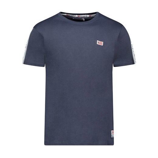 Geographical Norway Koszulka &quot;Javender&quot; w kolorze granatowym ze sklepu Limango Polska w kategorii T-shirty męskie - zdjęcie 183686984