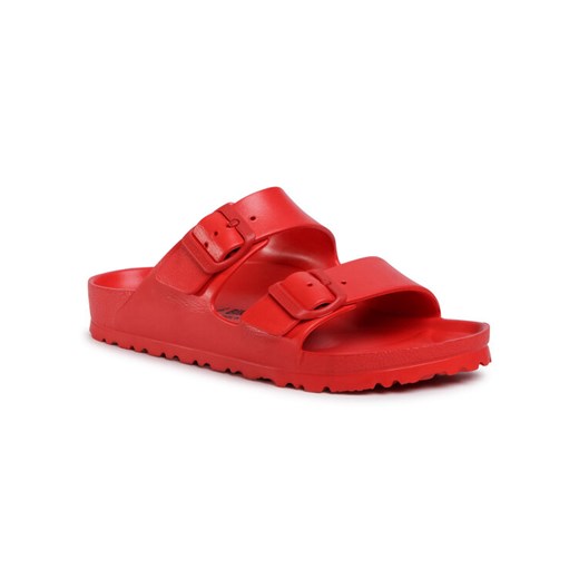 Klapki Birkenstock Arizona 1017996 Czerwony ze sklepu eobuwie.pl w kategorii Klapki damskie - zdjęcie 183687631