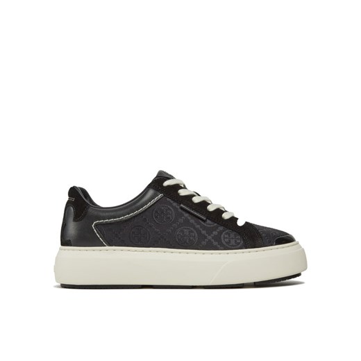 Sneakersy Tory Burch T Monogram Ladybug Sneaker 153015 Czarny ze sklepu eobuwie.pl w kategorii Trampki damskie - zdjęcie 183687772