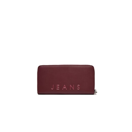Duży Portfel Damski Tommy Jeans AW0AW16485 Bordowy Tommy Jeans OS eobuwie.pl