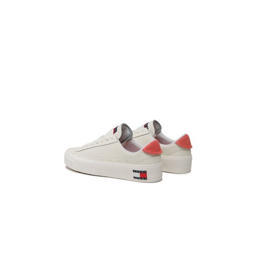 Sneakersy Tommy Jeans Tjw Leather Vulc. Flatform EN0EN02203 Écru Tommy Jeans 37 eobuwie.pl