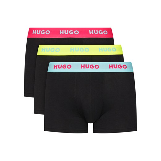 HUGO Komplet 3 par bokserek 50532611 Czarny ze sklepu MODIVO w kategorii Majtki męskie - zdjęcie 183689022