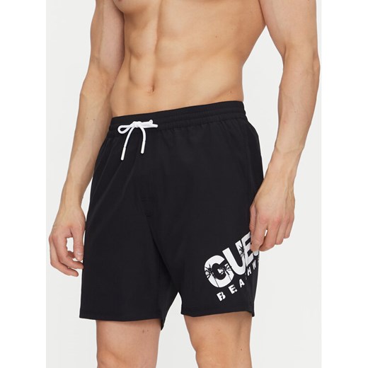 Guess Szorty kąpielowe F5GT27 WG2E2 Czarny Regular Fit ze sklepu MODIVO w kategorii Kąpielówki - zdjęcie 183689064