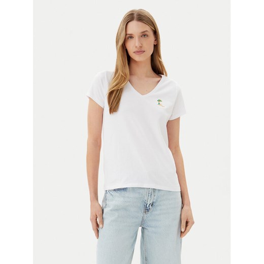 Pieces T-Shirt Tilly 17157705 Biały Regular Fit ze sklepu MODIVO w kategorii Bluzki damskie - zdjęcie 183689082