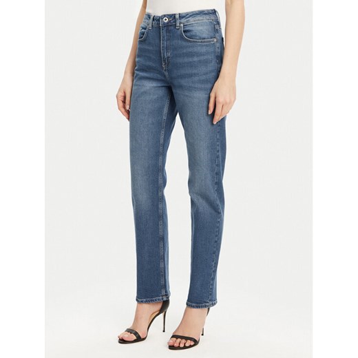 Karl Lagerfeld Jeans Jeansy A1W10028 Niebieski Straight Fit ze sklepu MODIVO w kategorii Jeansy damskie - zdjęcie 183689083