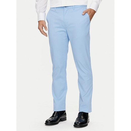 Tommy Hilfiger Chinosy Denton MW0MW25964 Błękitny Straight Fit ze sklepu MODIVO w kategorii Spodnie męskie - zdjęcie 183689104