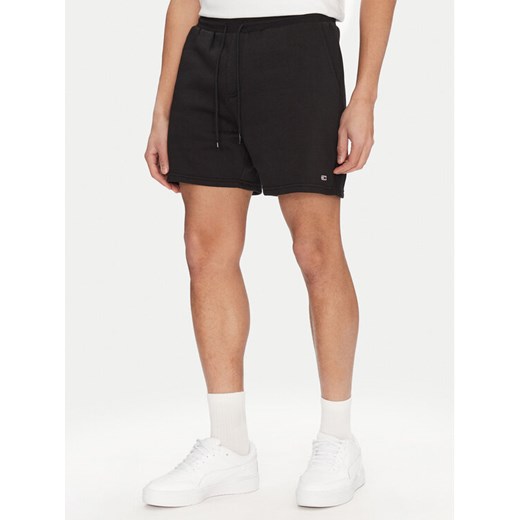 Tommy Jeans Szorty sportowe Flag Beach DM0DM21931 Czarny Regular Fit ze sklepu MODIVO w kategorii Spodenki męskie - zdjęcie 183689160
