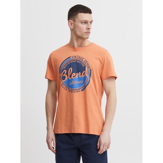 Blend T-Shirt 20715308 Pomarańczowy Regular Fit ze sklepu MODIVO w kategorii T-shirty męskie - zdjęcie 183689163