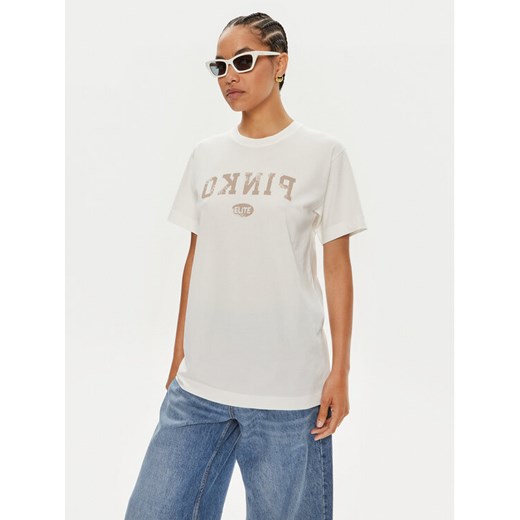 Pinko T-Shirt Tiramisu 104269 Biały Reglan Fit Pinko L MODIVO