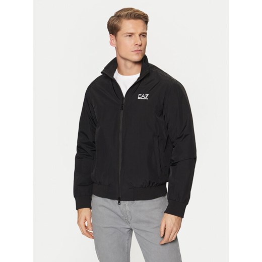 EA7 Emporio Armani Kurtka bomber 8NPB20 PNFZZ 1200 Czarny Regular Fit ze sklepu MODIVO w kategorii Kurtki męskie - zdjęcie 183689233