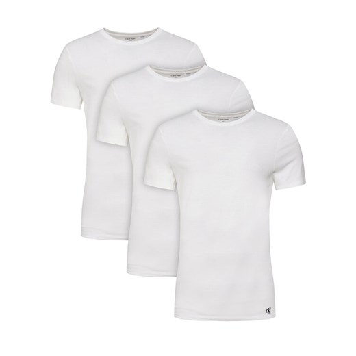 Calvin Klein Underwear Komplet 3 t-shirtów LV00NB4051 Biały Regular Fit ze sklepu MODIVO w kategorii T-shirty męskie - zdjęcie 183689271